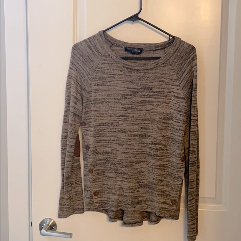 Sweet Wanderer Brown Sweater size small